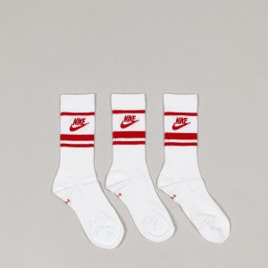 Nike SB Everyday Essential 3Pack Socks White Red